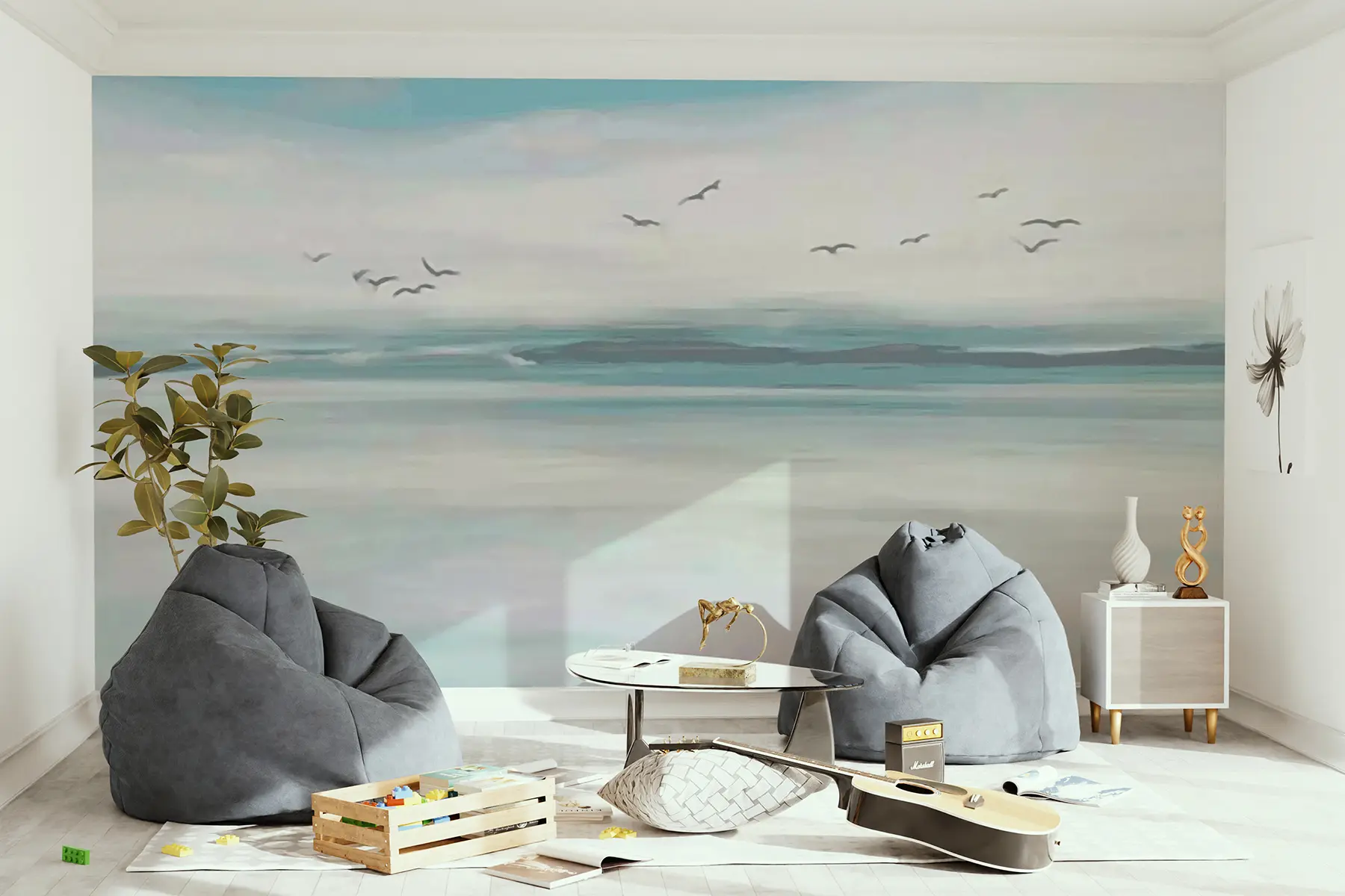 Fototapeedid Kajakad üle mere u05695