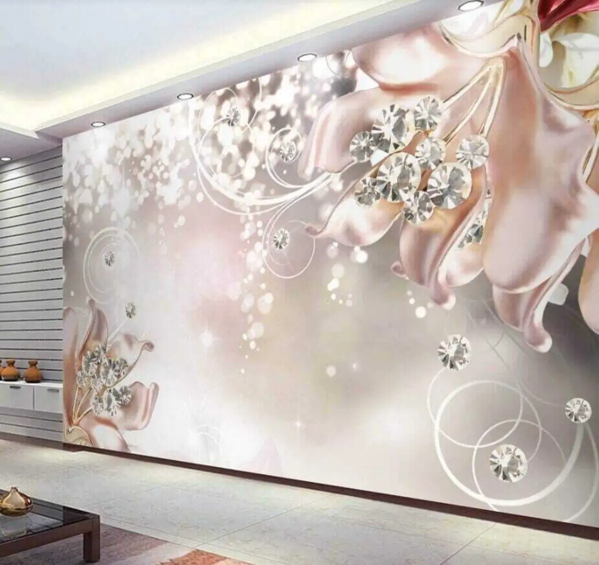 Fototapeedid Portselanist lilled ja kristallid u17739