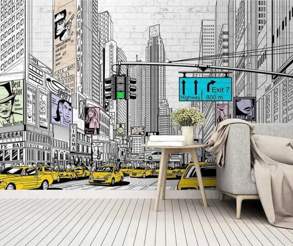 Fototapeedid Megapolis koomiksistiilis u21095