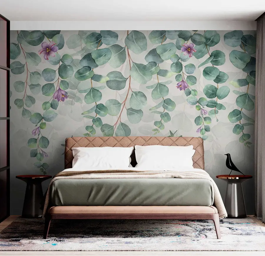 Fototapeedid Rippuvad oksad lilledega u36206