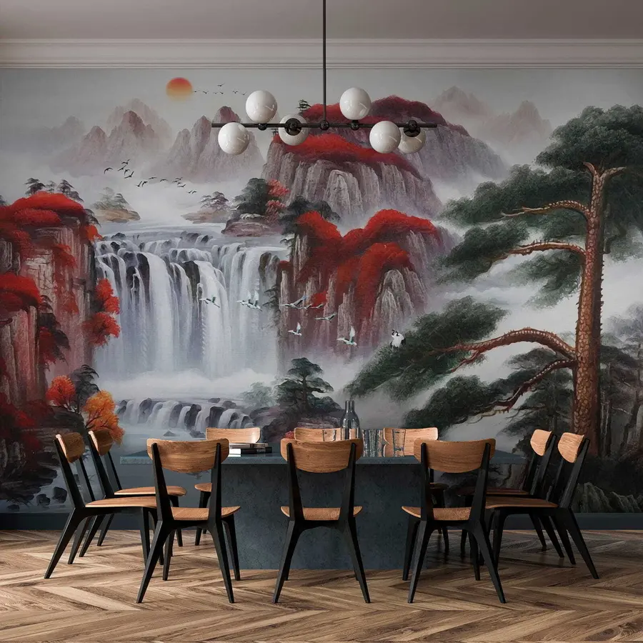 Fototapeedid Jaapani stiilis kosk u36222