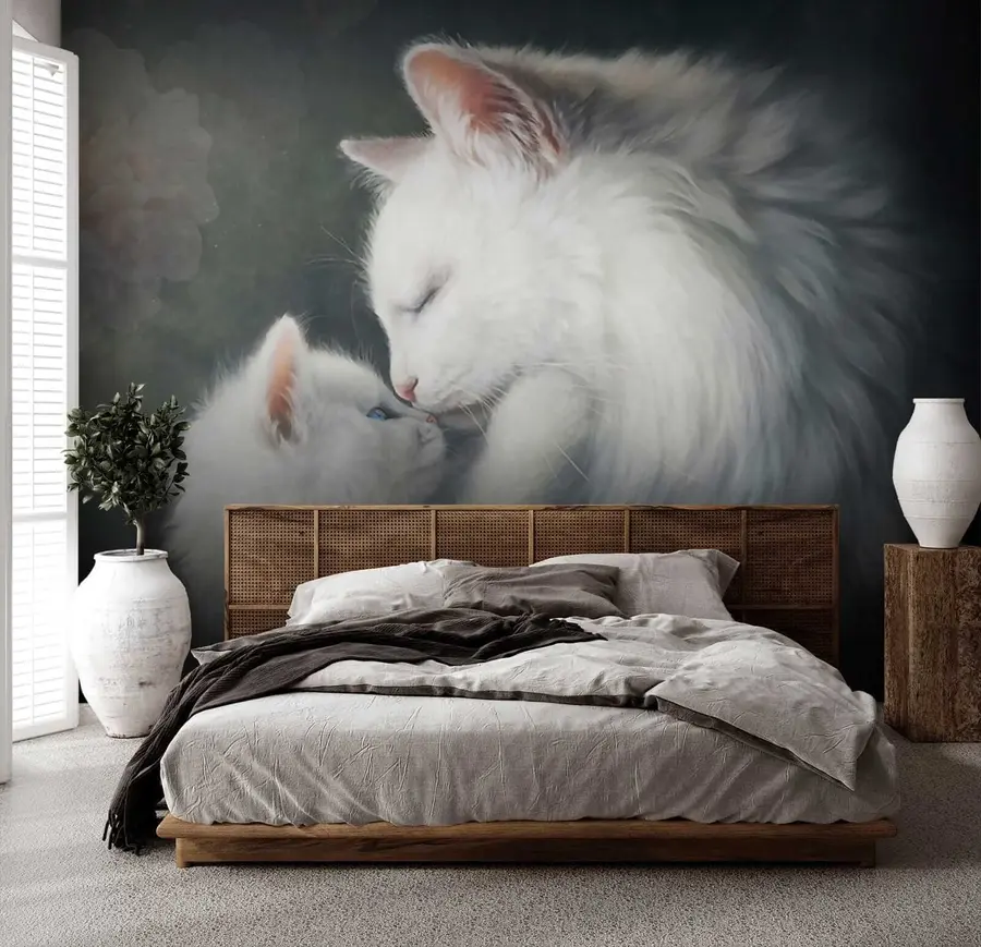 Fototapeedid Kassiema ja tema kassipoeg u38551