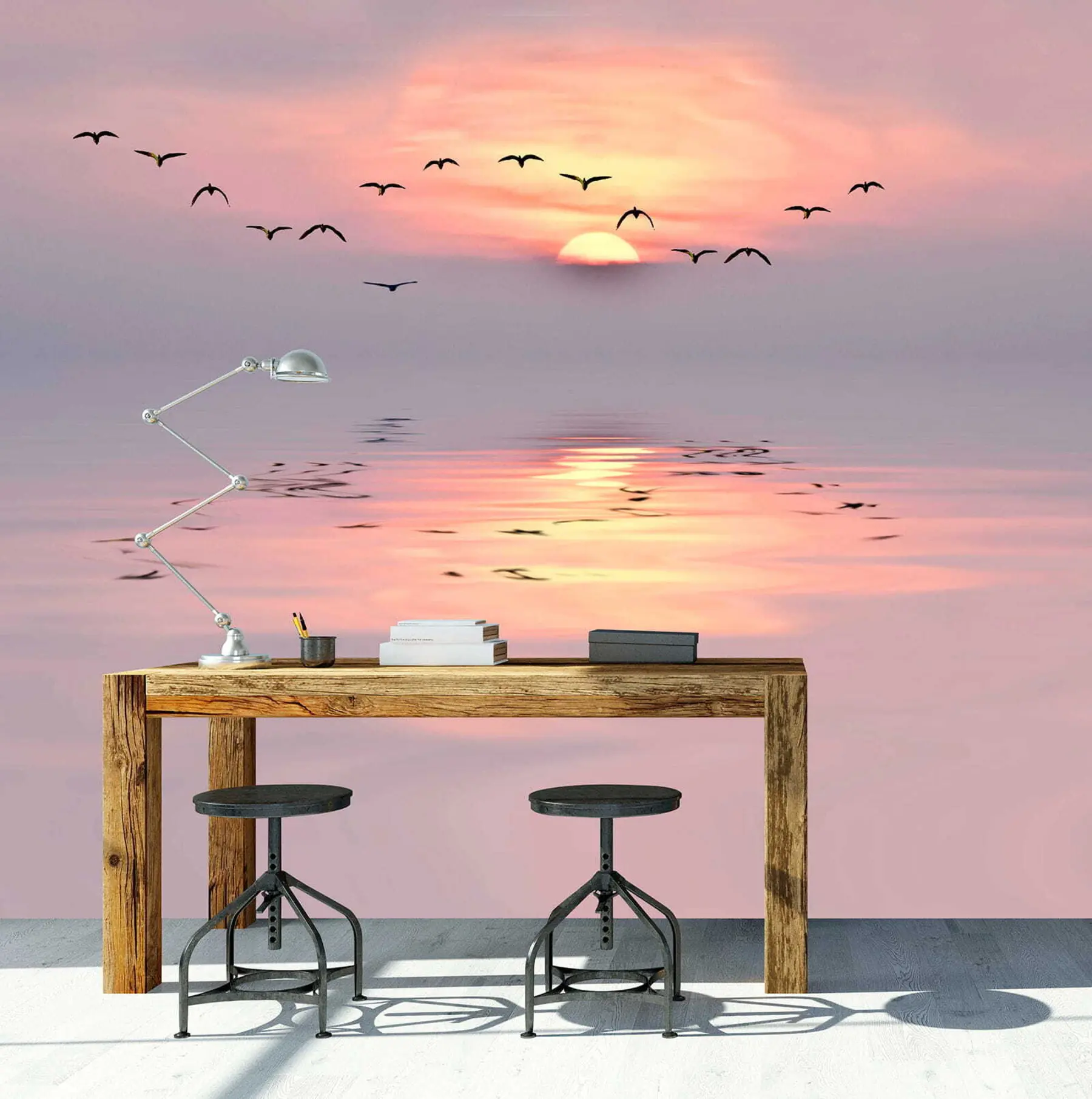 Fototapeedid Kajakad päikeseloojangul u53413