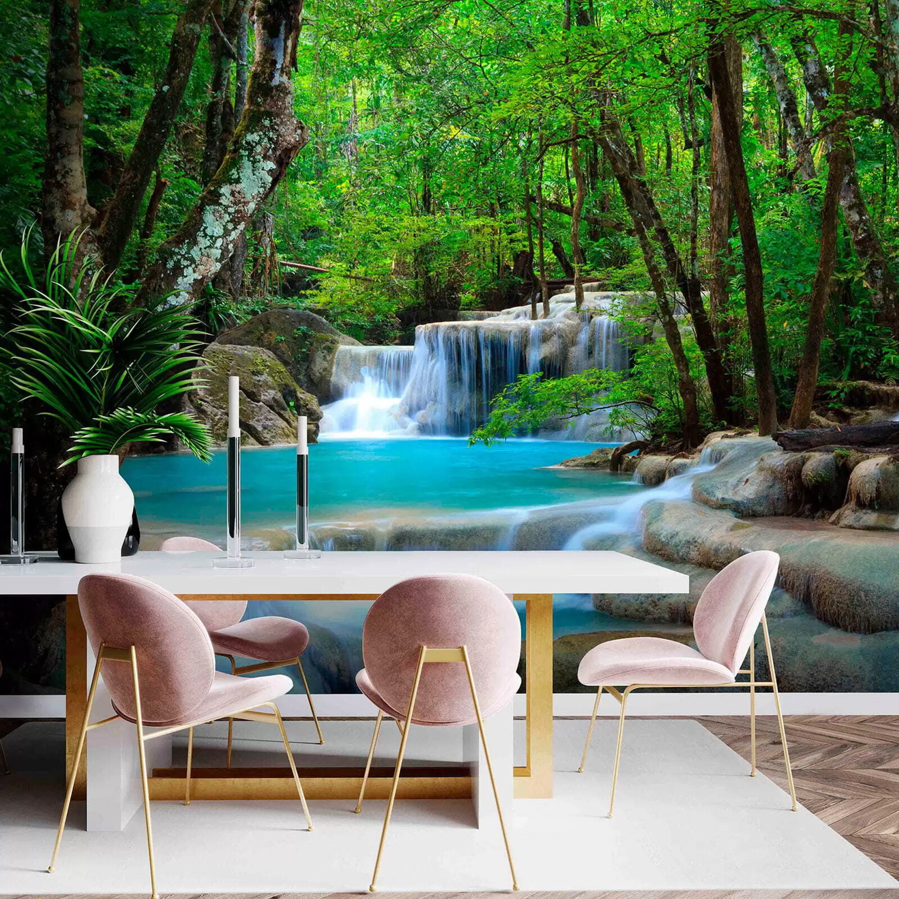 Fototapeedid Kärestiku kosk metsas u54260