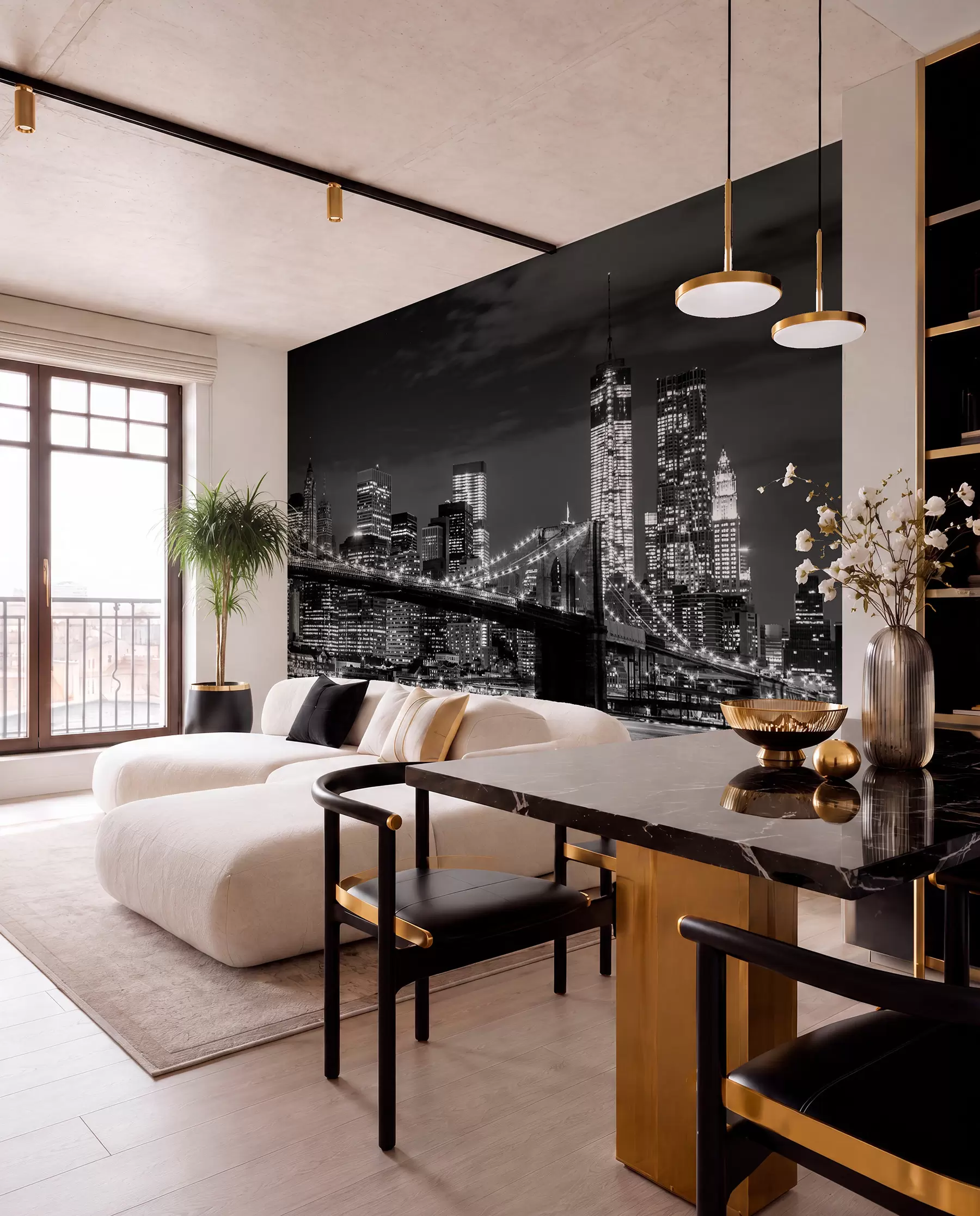 Fototapeedid Brooklyn mustvalges u56428