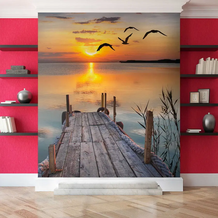 Fototapeedid Kajakad ja muuli u57673