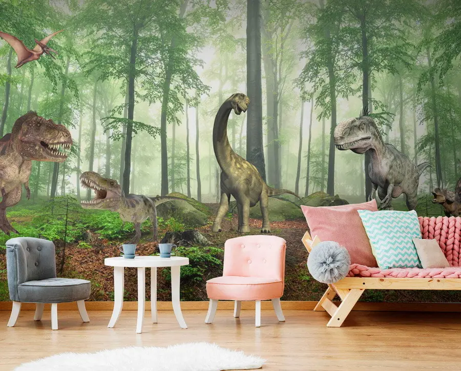 Fototapeedid Dinosaurused metsas u60039
