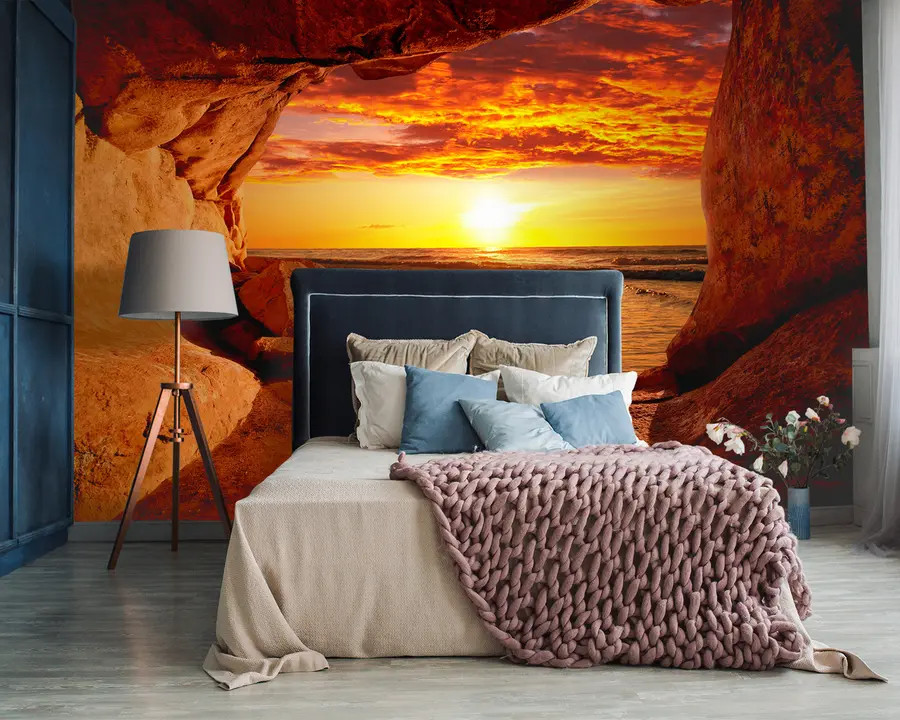 Fototapeedid Päikeseloojang kaljudes u60242