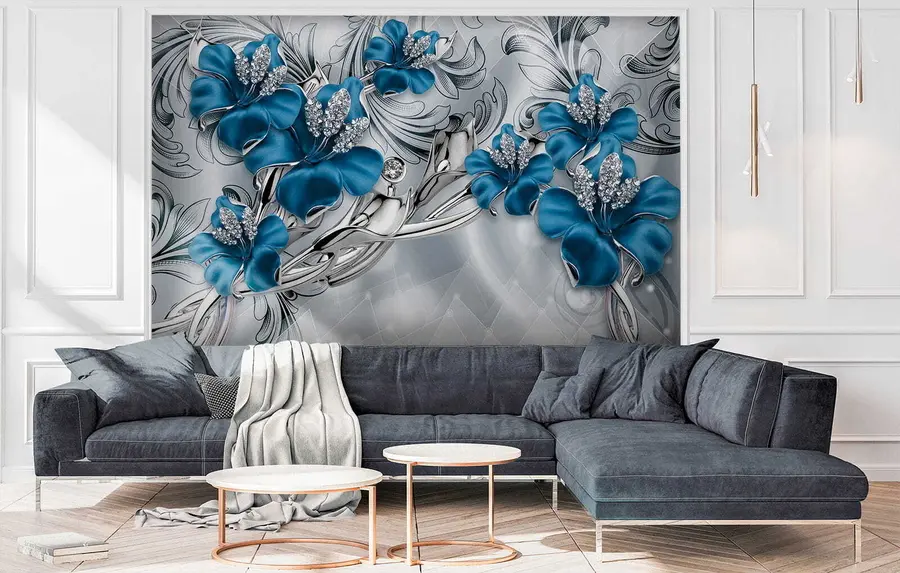 Fototapeedid Azuursed lilled u60405