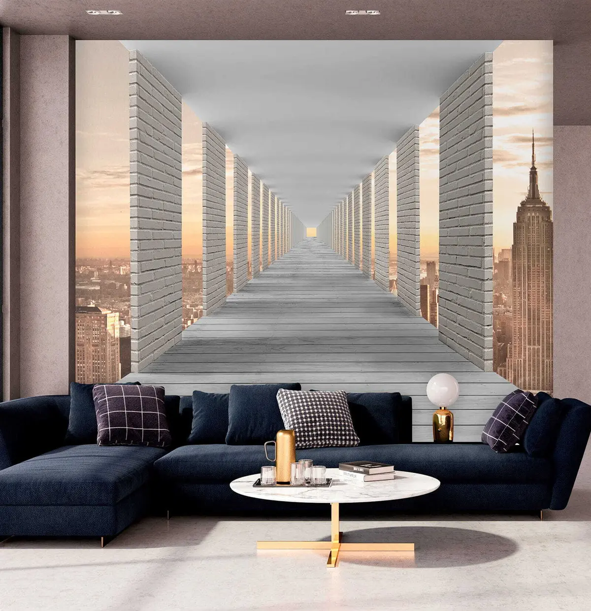 Fototapeedid Tunnel vaatega New Yorgile u59788