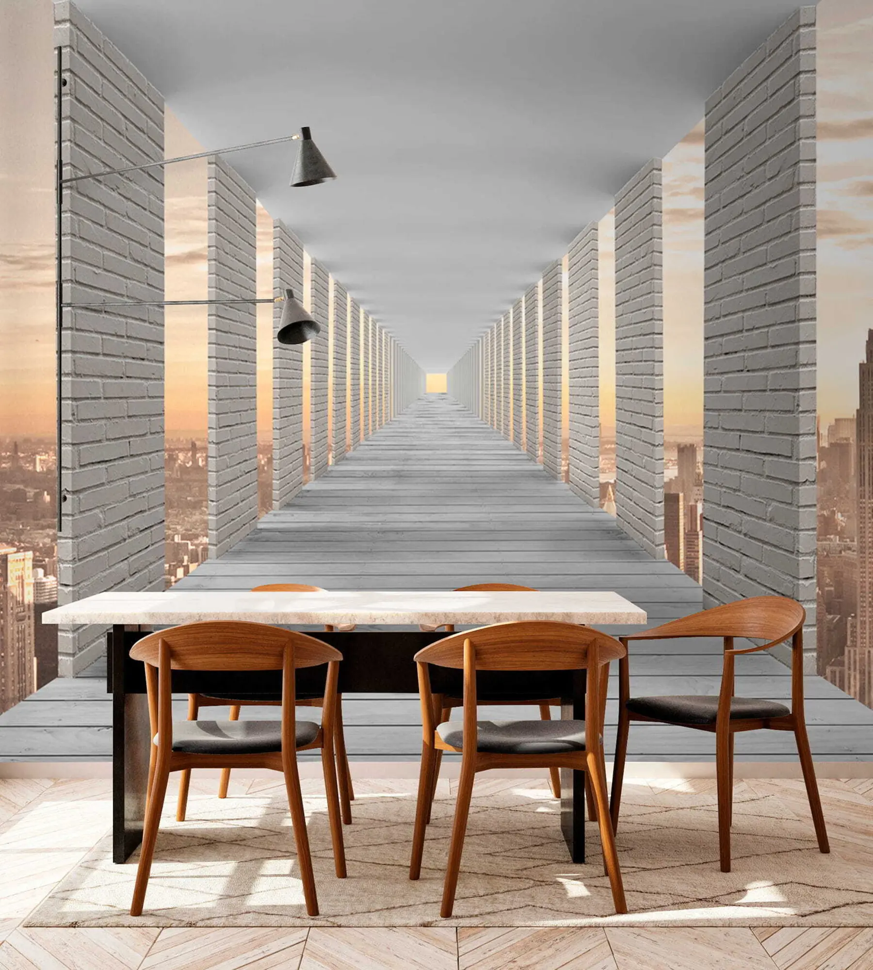 Fototapeedid Tunnel vaatega New Yorgile u59788