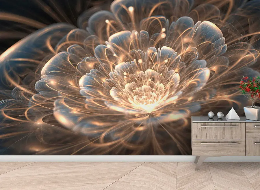 Fototapeedid Joonistamine valgusega tumedal taustal u59705