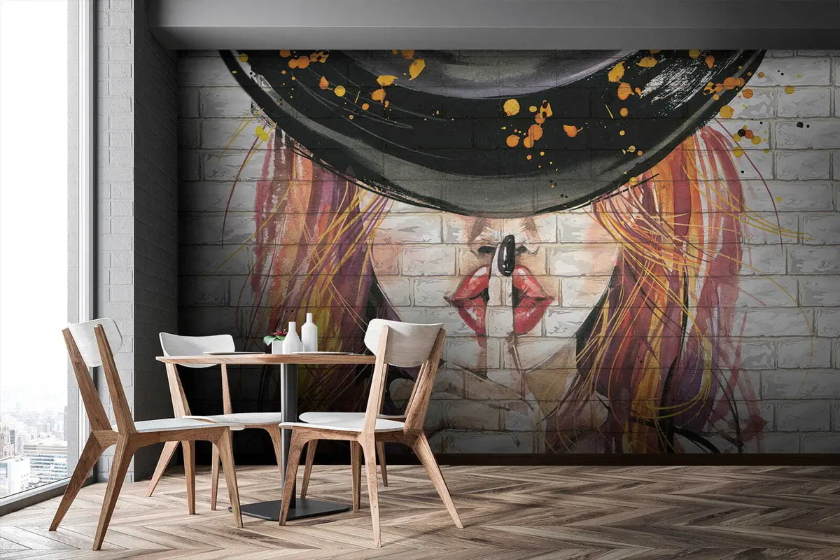 Fototapeedid Akvarellidega tüdruk u67648