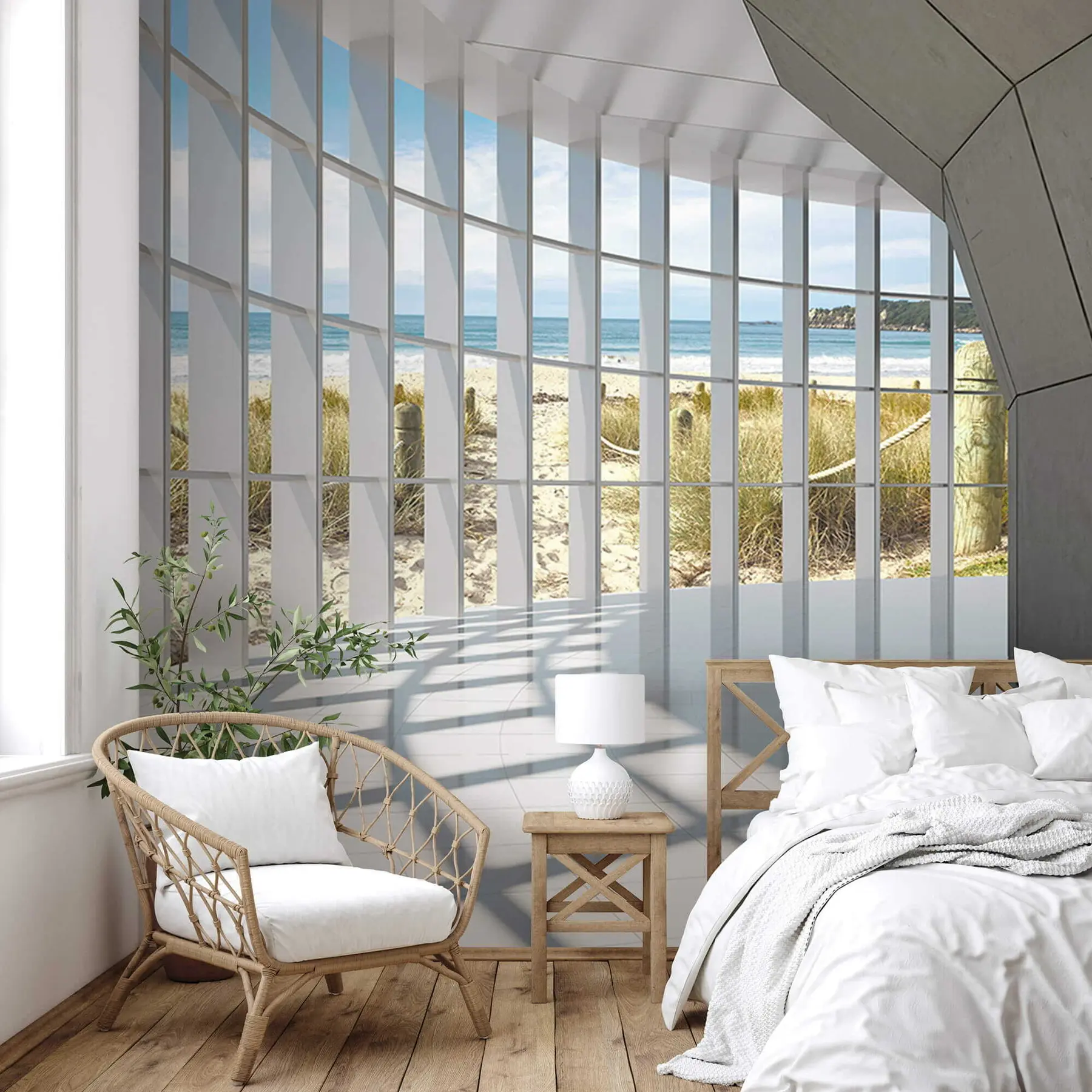 Fototapeedid 3D koridor merevaatega u70513