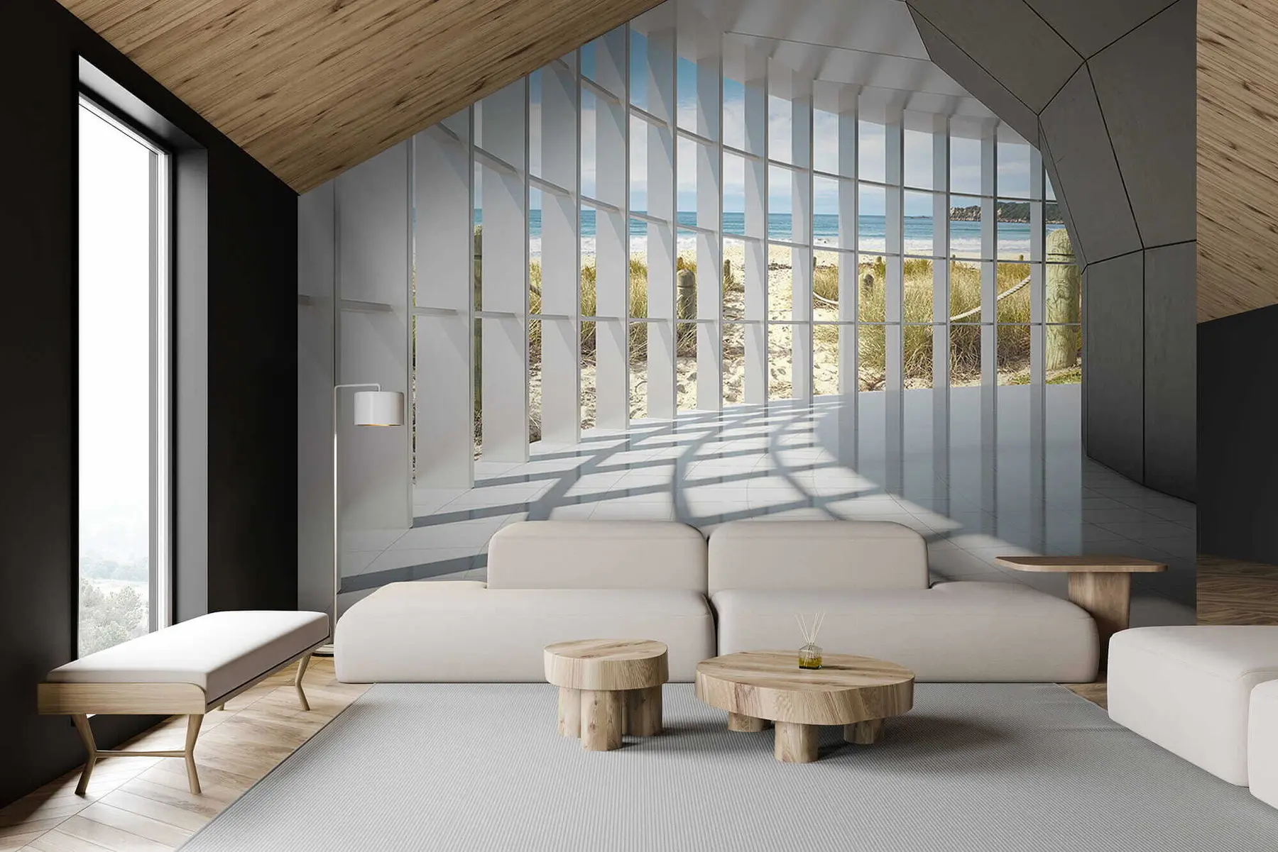 Fototapeedid 3D koridor merevaatega u70513