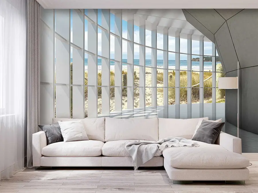 Fototapeedid 3D koridor merevaatega u70513