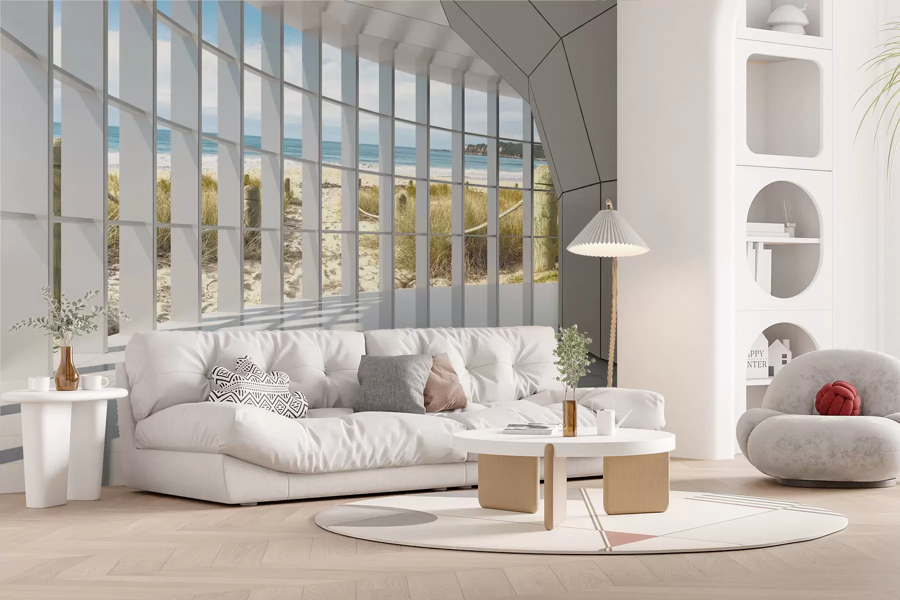 Fototapeedid 3D koridor merevaatega u70513