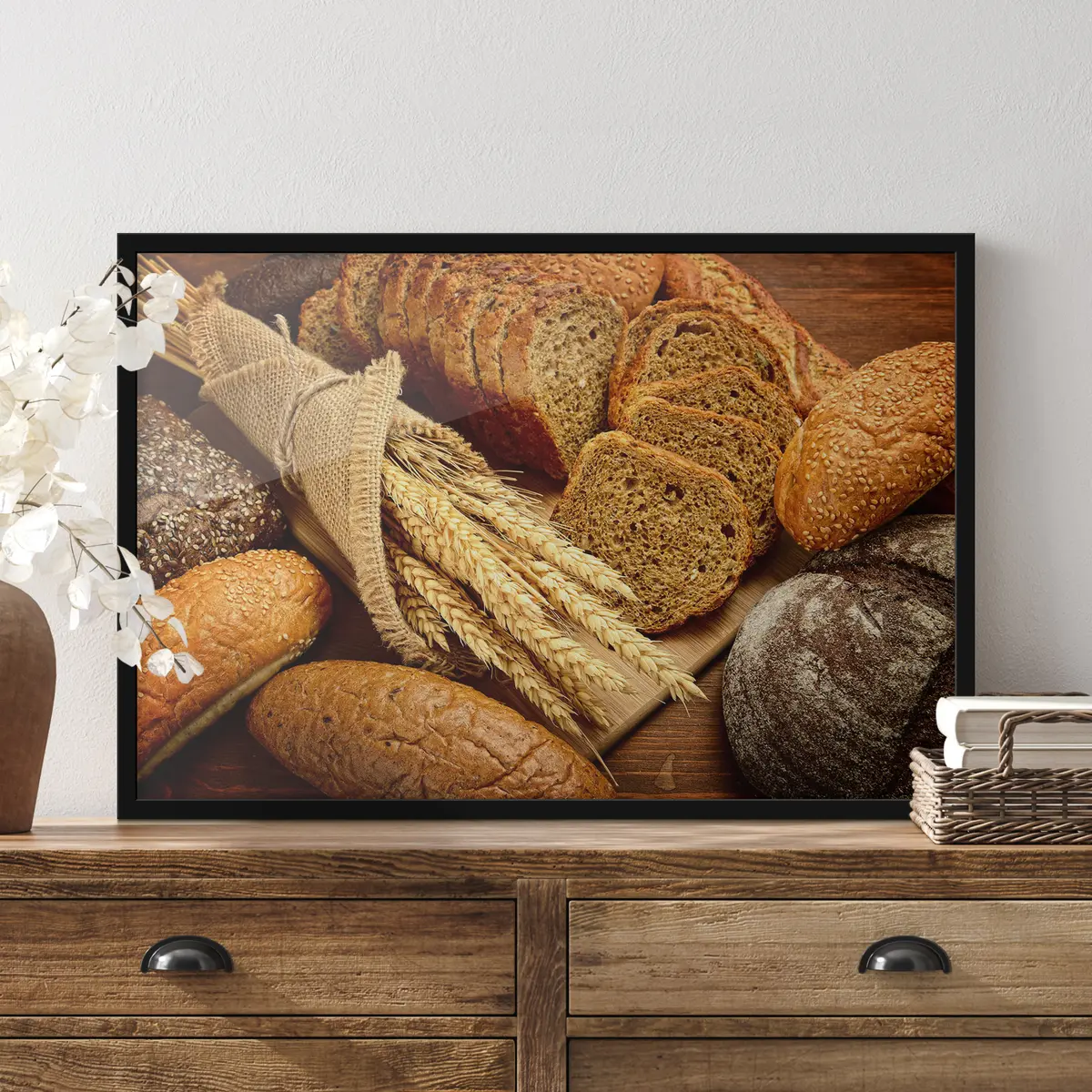 Plakat Väljapanekul olevad leivad ja nisu f37047