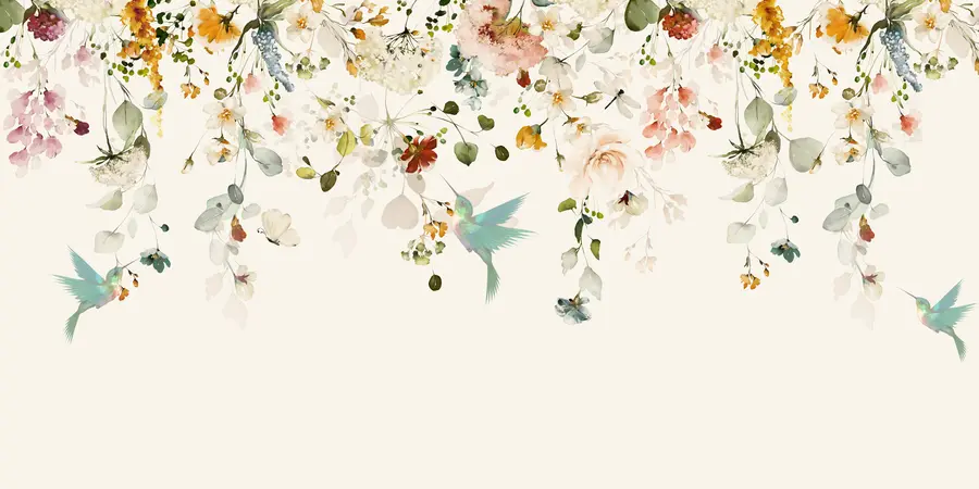 Fototapeedid Lilled ja kolibrid u59610d2