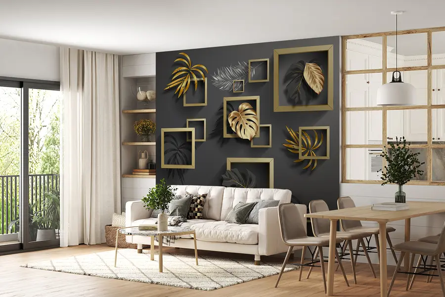 Fototapeedid Lehed raamides u77858d1