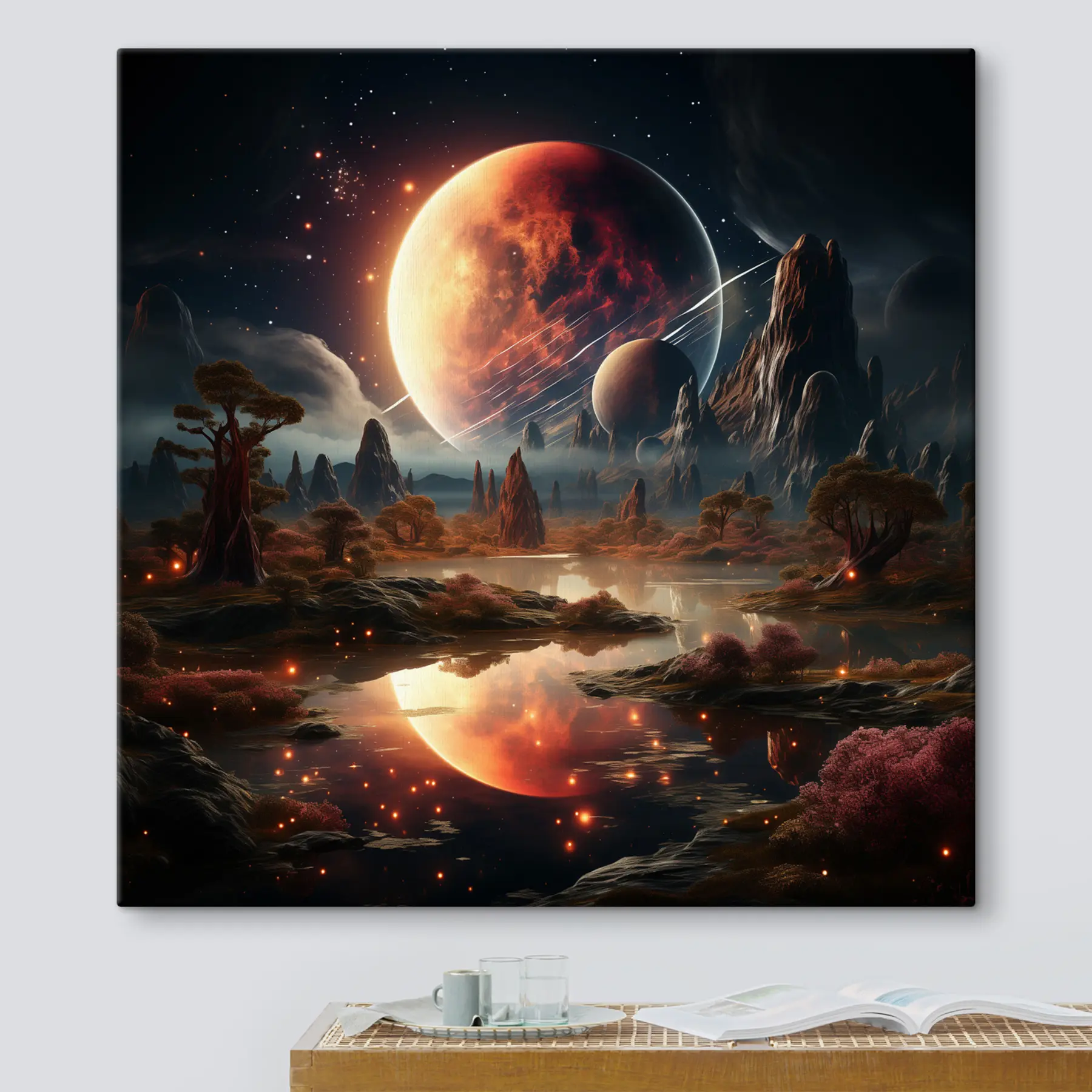 Fototapeedid Kosmiline maastik tähtede all s37392