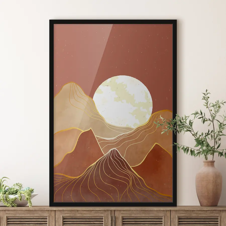 Pilt Rahulik maastik soojas päikesevalguses f37637