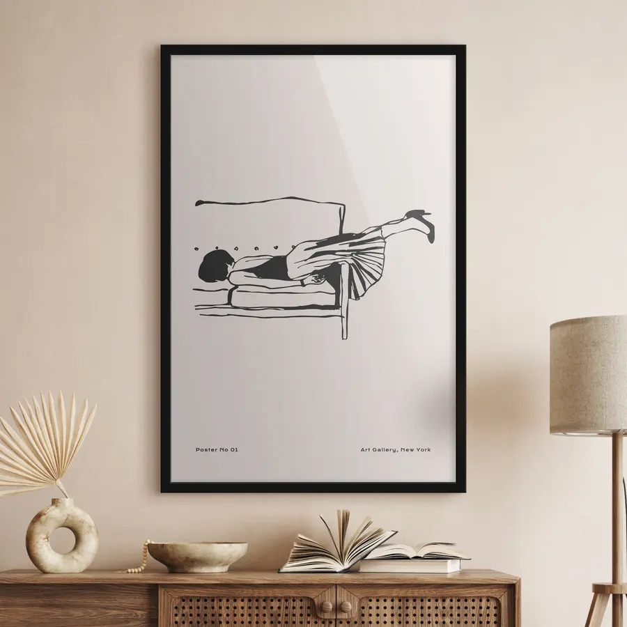 Fototapeedid Lõõgastumine stiilses poosis f37422