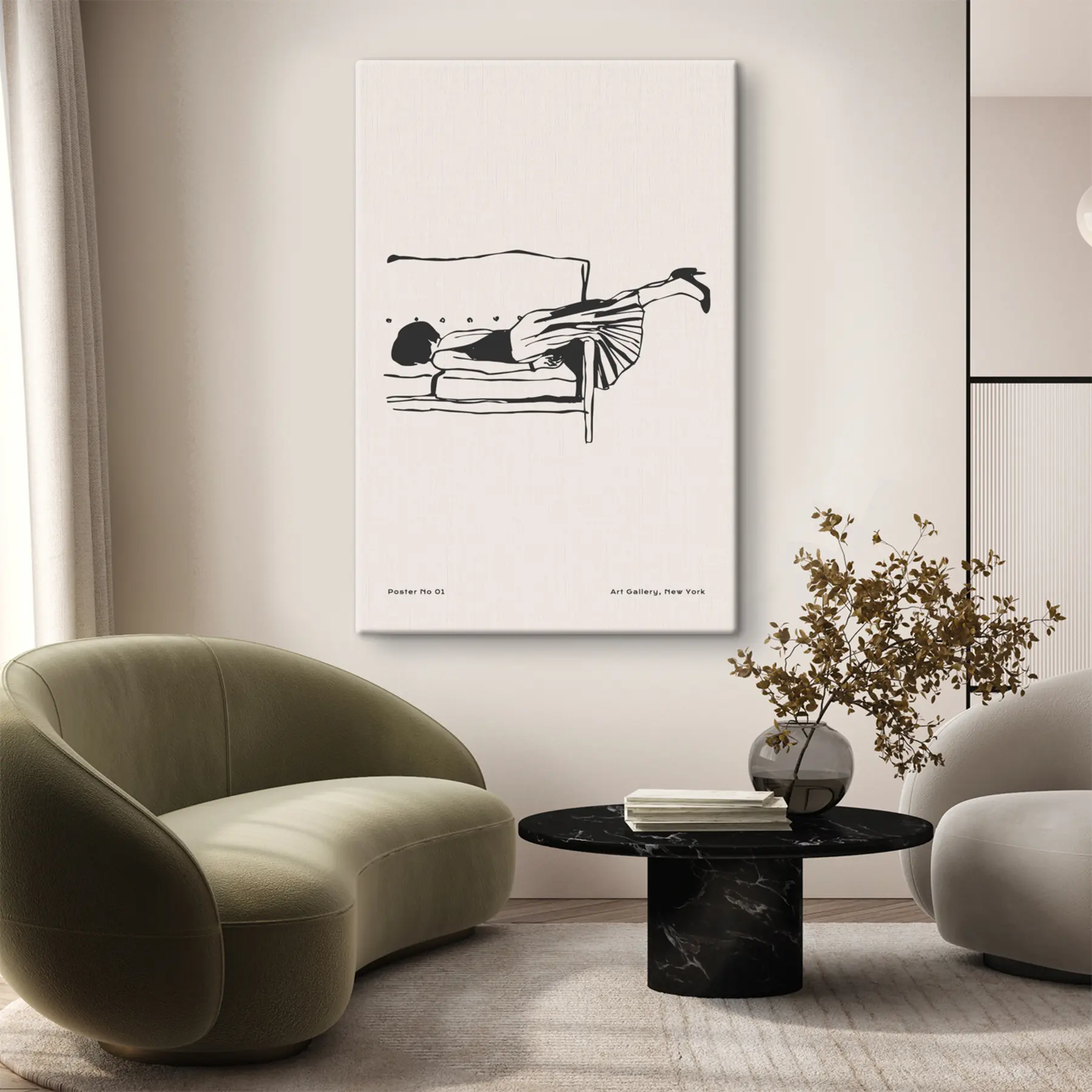 Pilt Diivanil lõõgastudes, õnnelikult vaba s37422