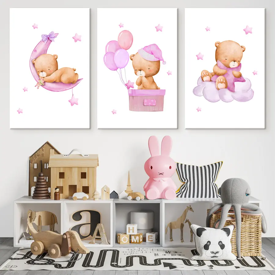 Pilt Nalle unistuste pastelsetes stseenides m00296v2