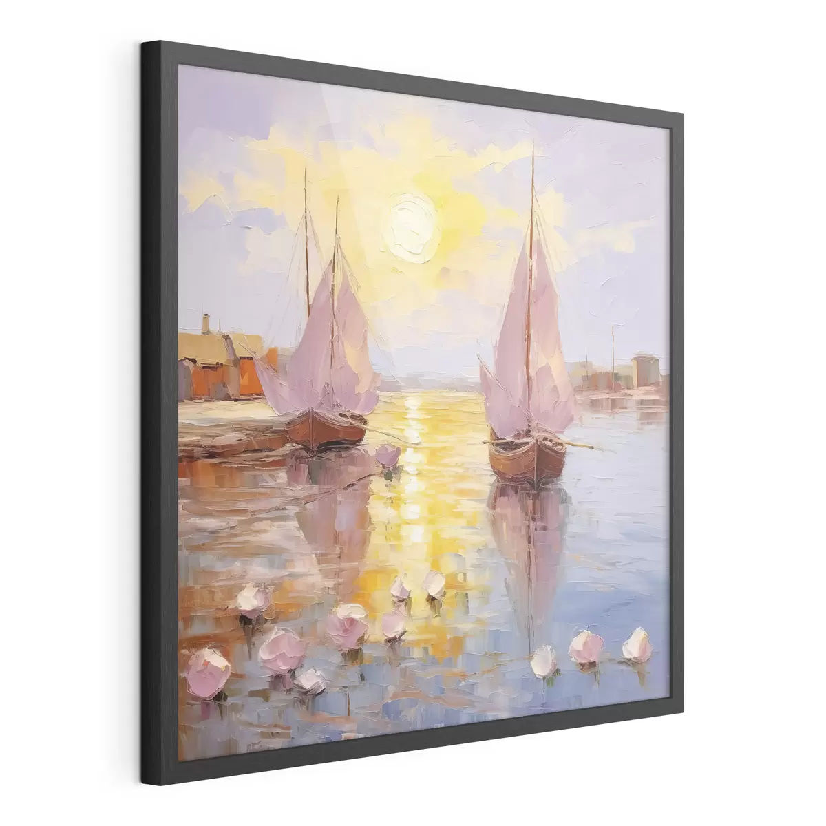 Plakat Purjetamine elavasse päikeseloojangusse f37881