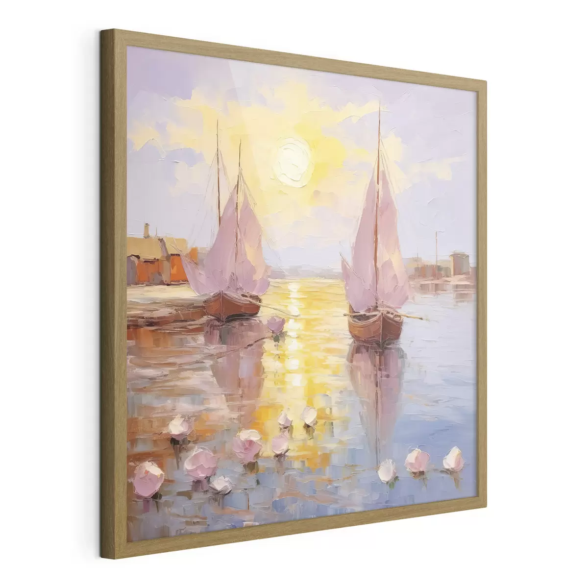 Plakat Purjetamine elavasse päikeseloojangusse f37881