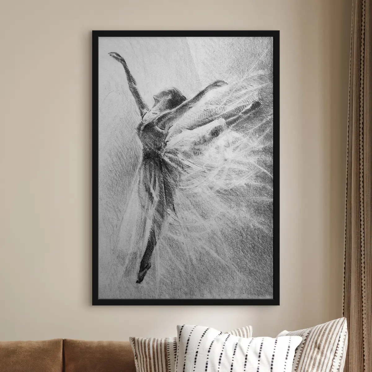 Plakat Elegantsus, mis peegeldub graatsilistes liigutustes f37895