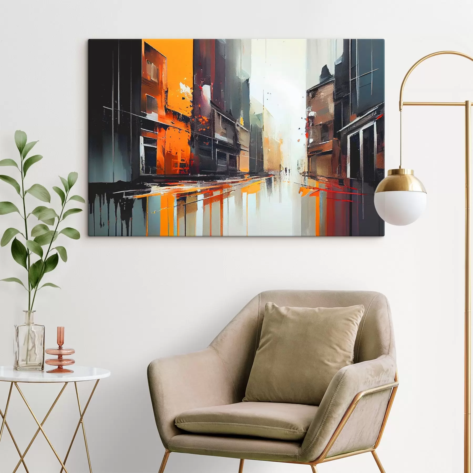 Fototapeedid Linnapilte erksates värvides s37899