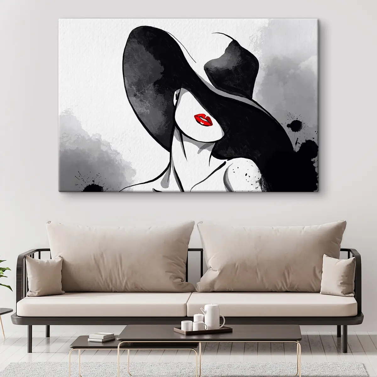 Pilt Elegantne siluett julge puudutusega s37745