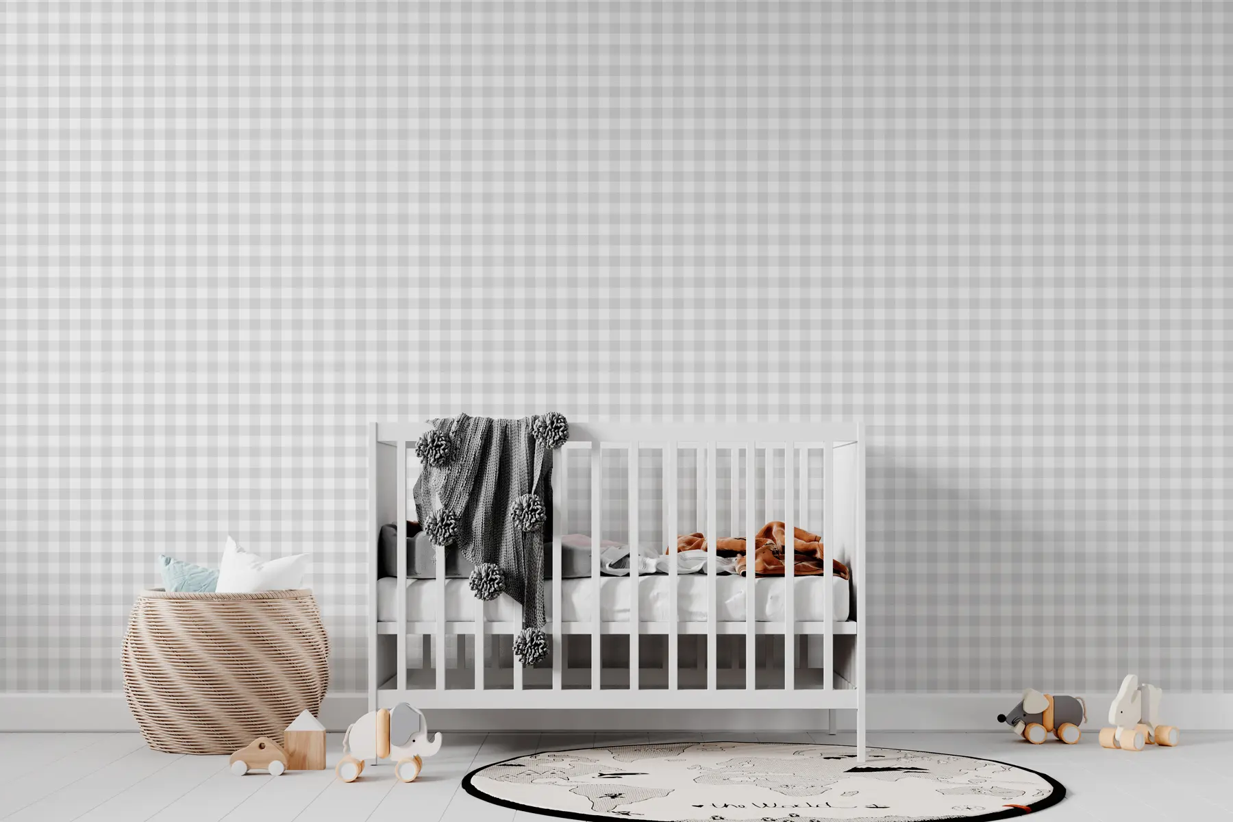 Fototapeedid Hall ruuduline muster on uus trend minimalismis  w00375v4