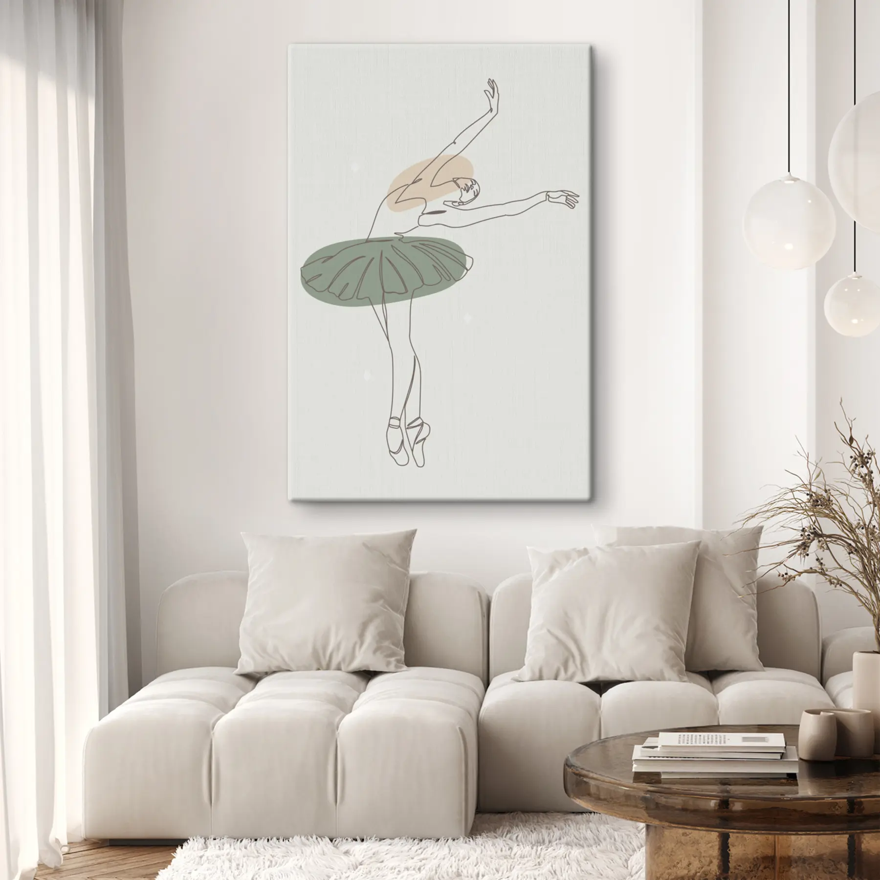 Pilt Tüdrukute baleriini stiilis boho minimalismi jooned s38076