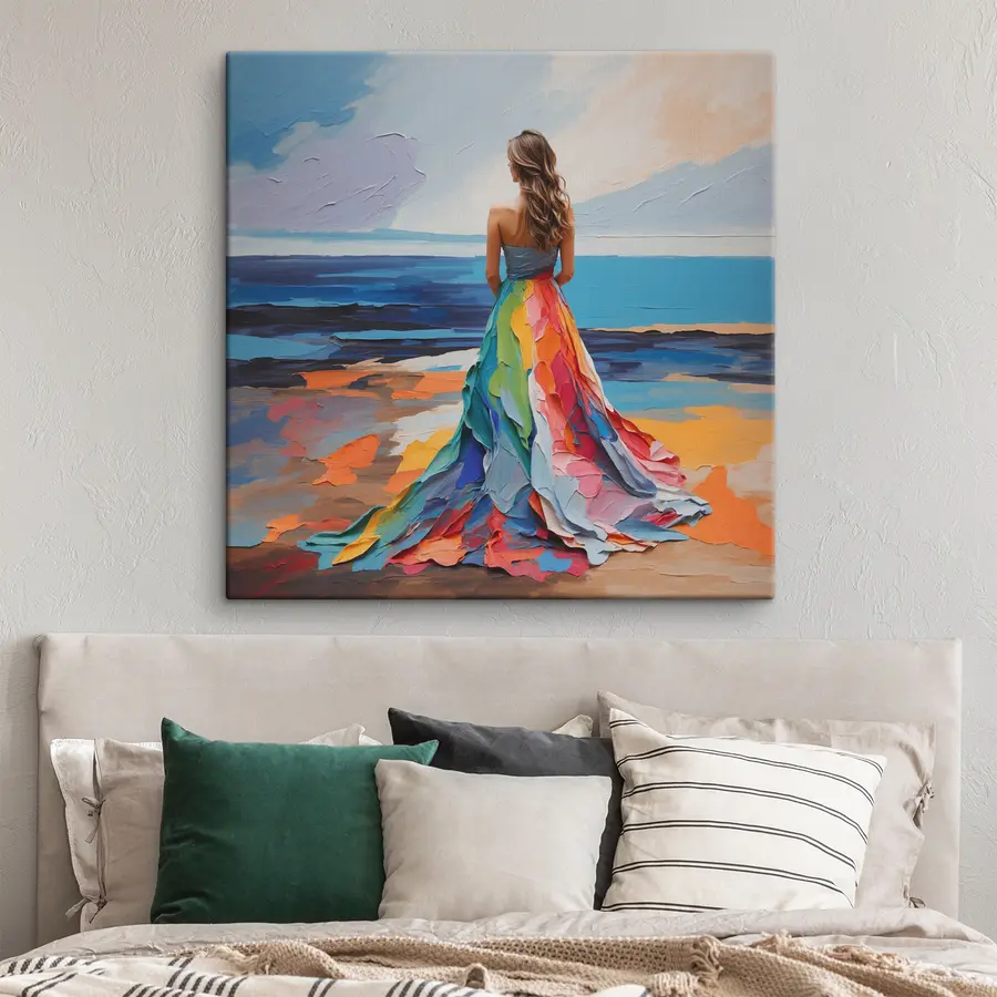 Pilt Naine mererannal s38171