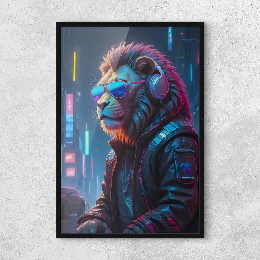 Fototapeedid Stiilne lõvi elavas linnas f38169