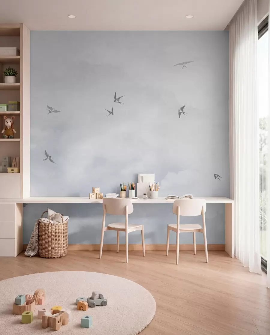 Fototapeedid Pääsukesed pärltaevas w00526