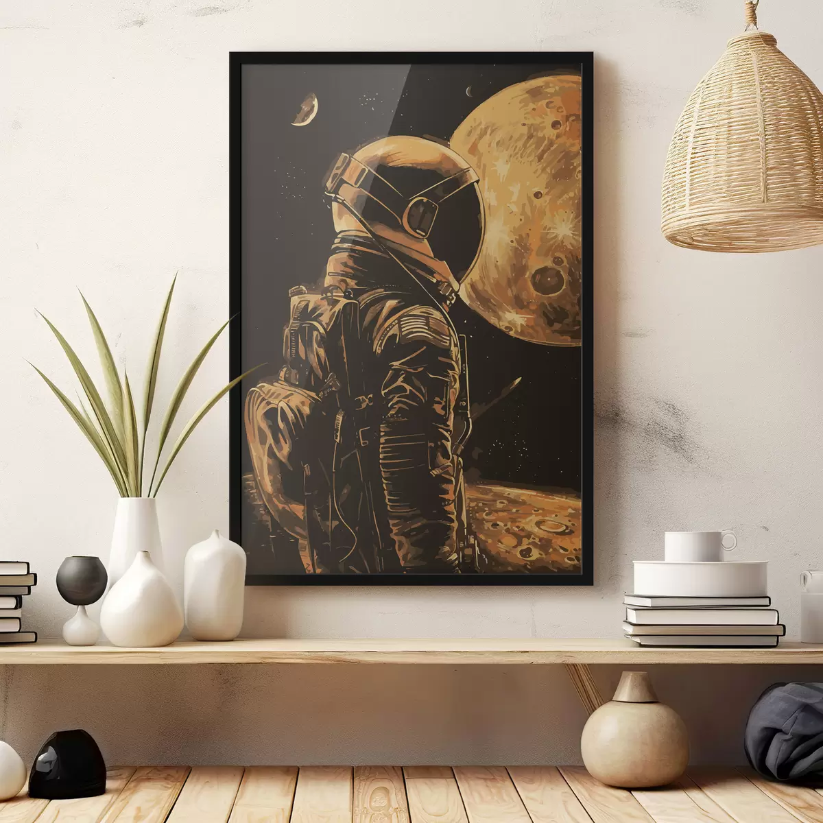 Plakat Astronaut vaatab planeeti f38314