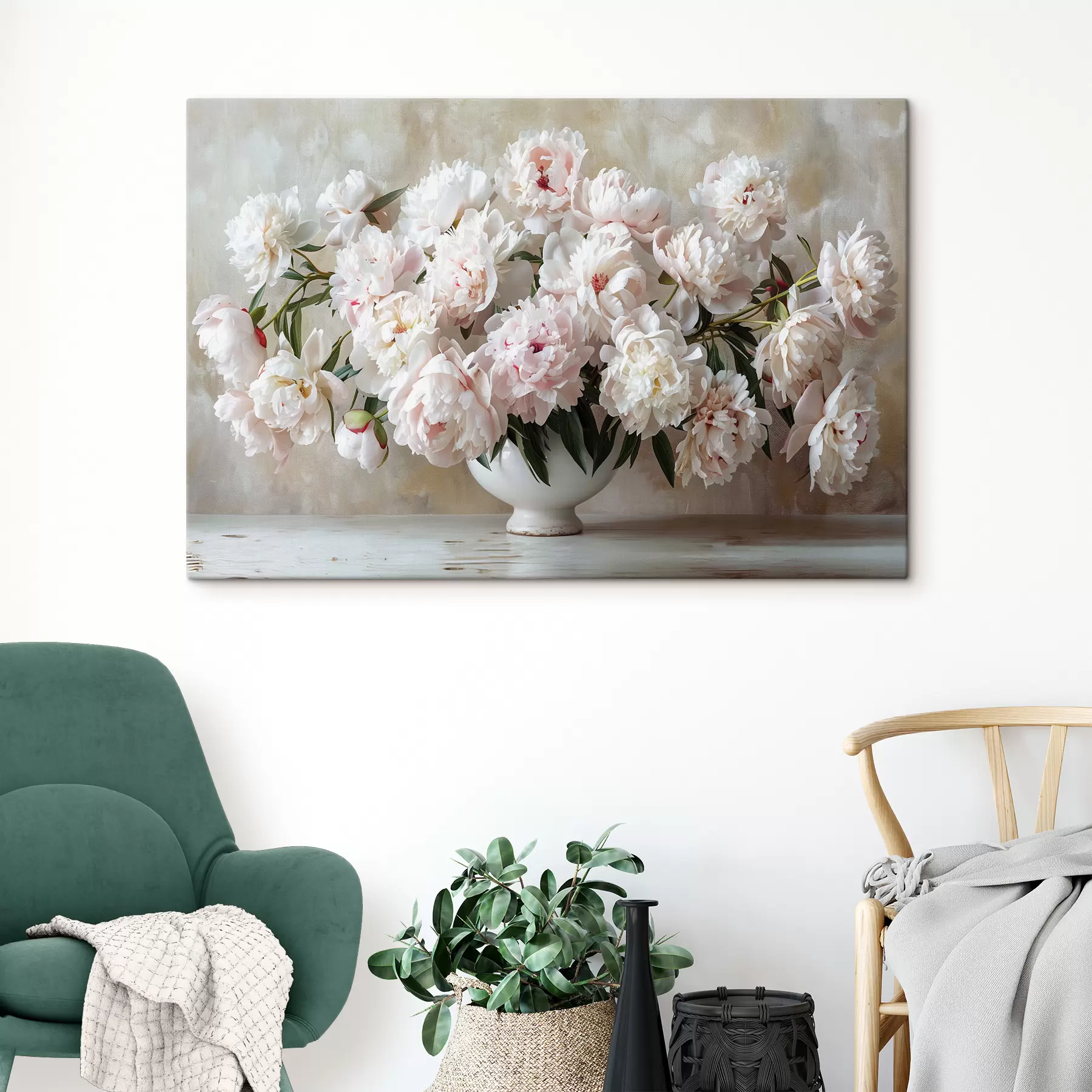 Fototapeedid Heledad pojengid vaasis s38461