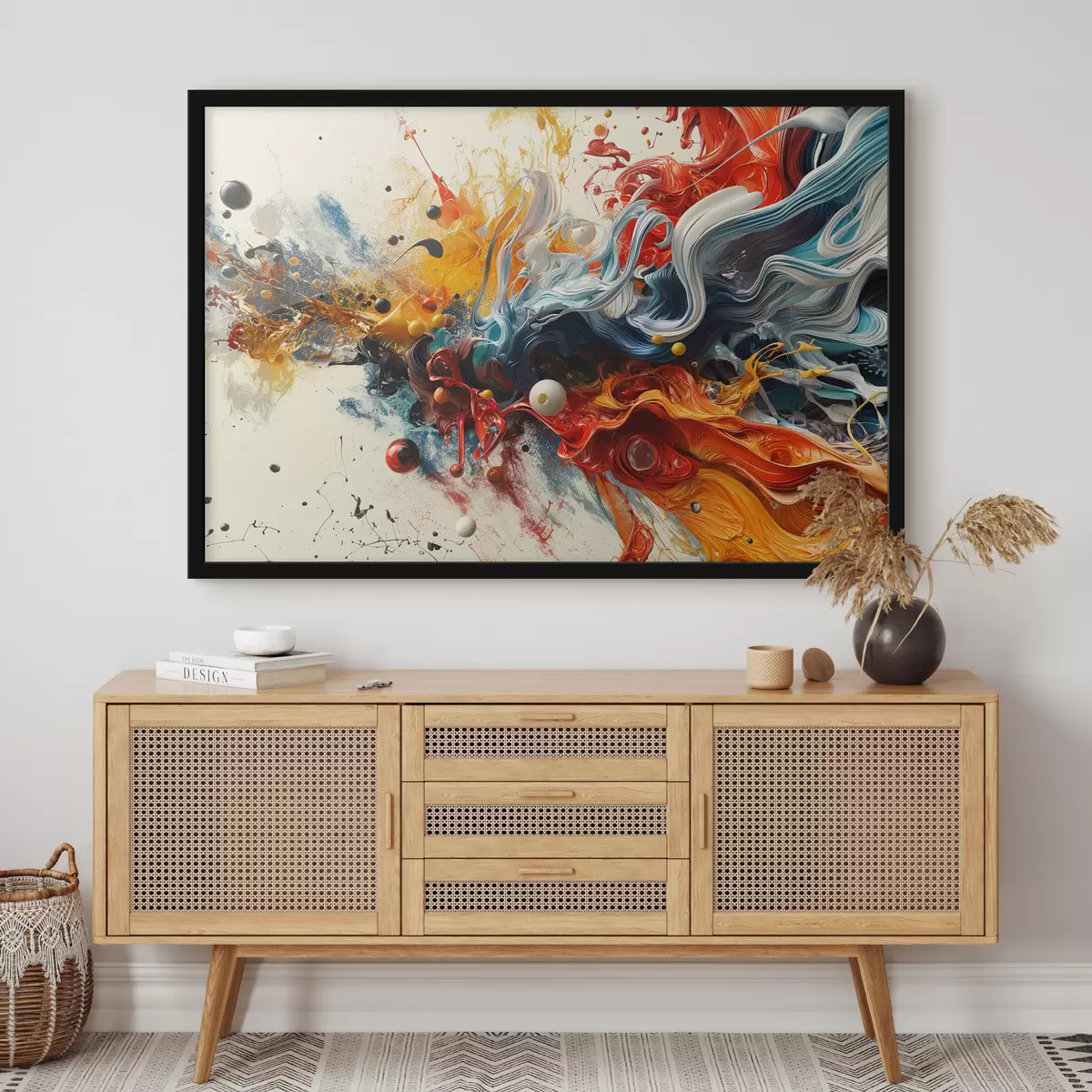 Plakat Abstraktne taust värvipritsmed f38457