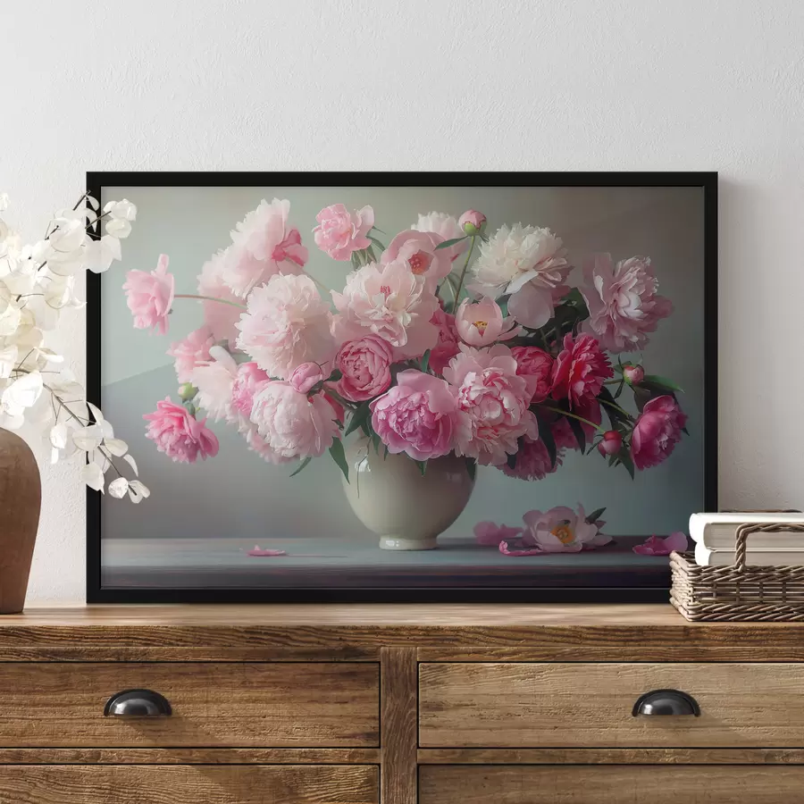 Fototapeedid Õrn pojengibukett f38458