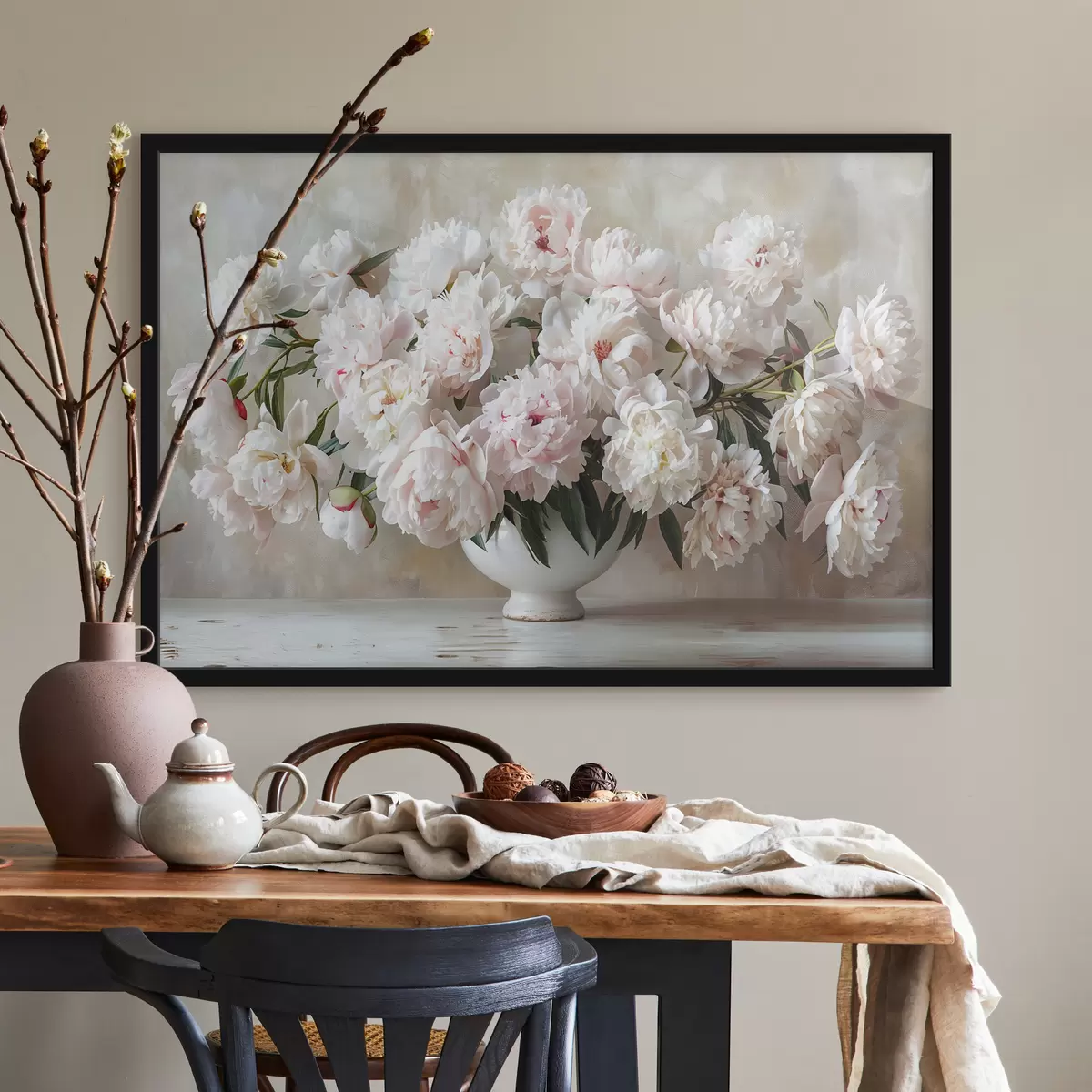 Plakat Heledad pojengid vaasis f38461