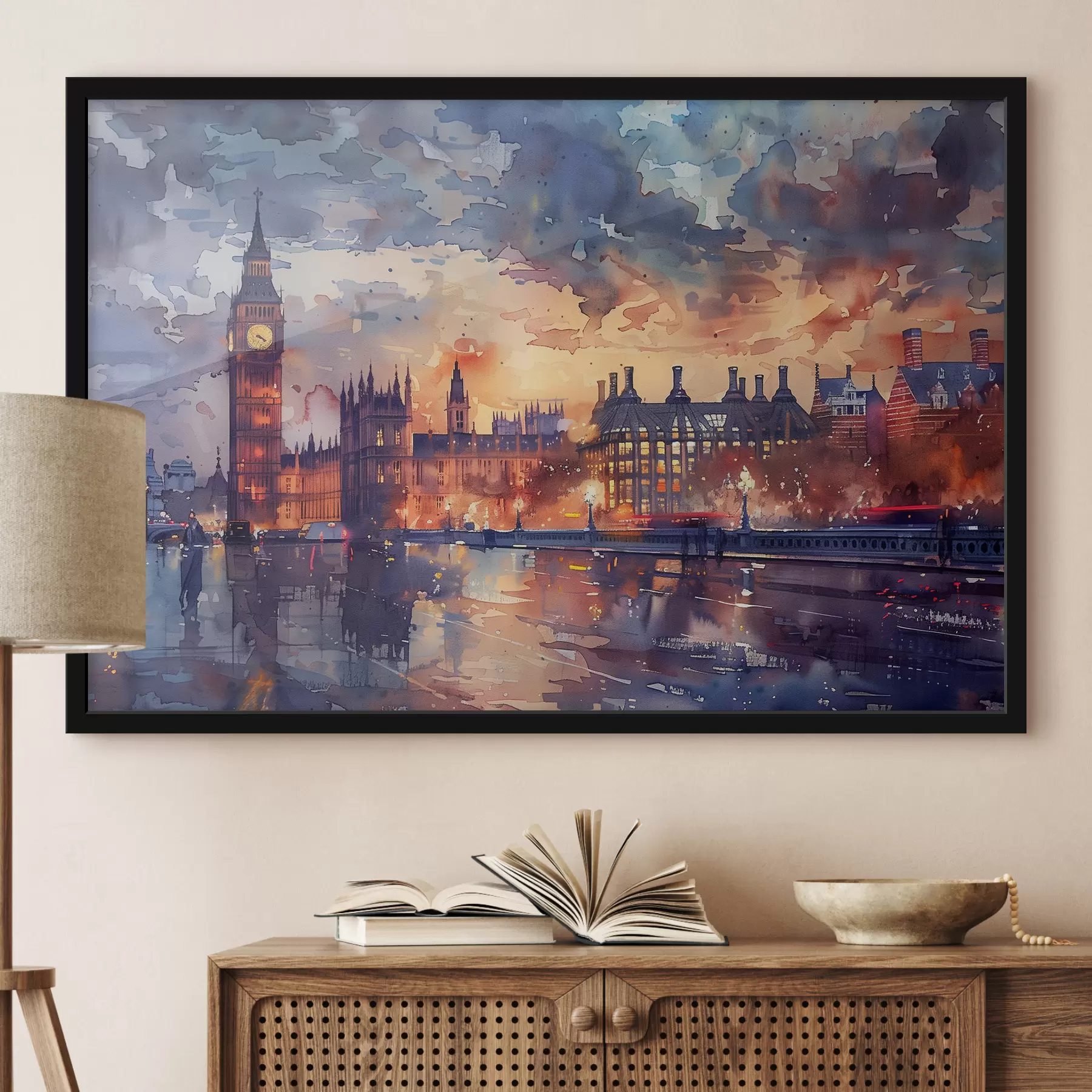 Pilt Big ben Londoni akvarellmaal f38473