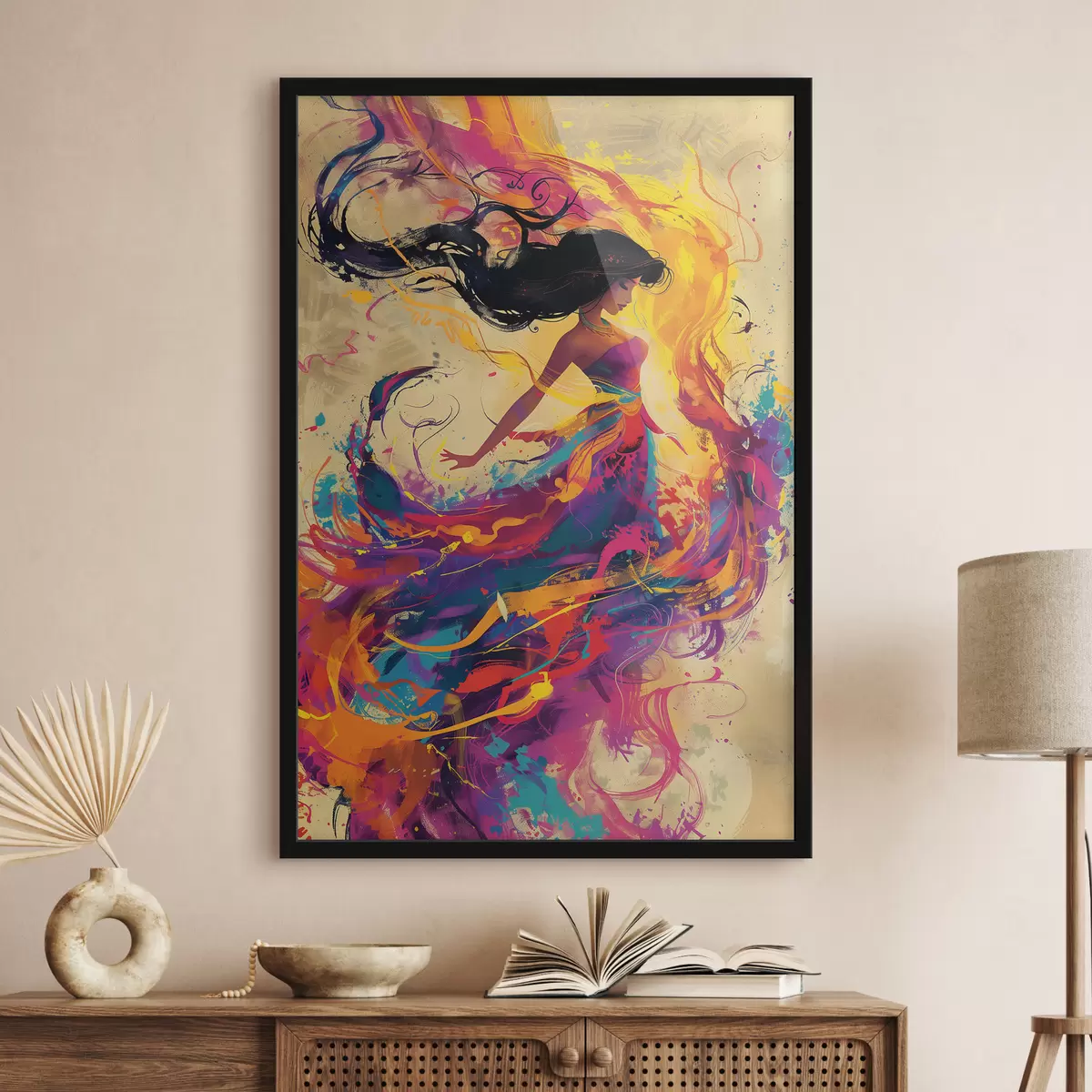 Plakat Tüdruku akvarellmaal f38528