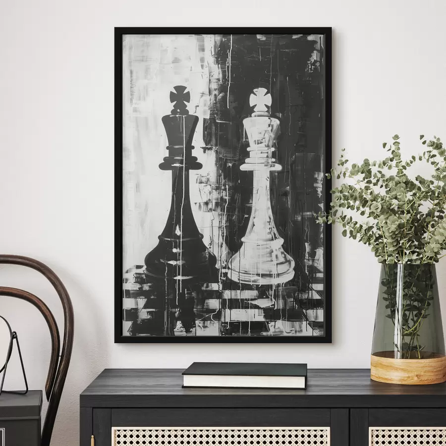 Fototapeedid Must-valge värvi male f38642