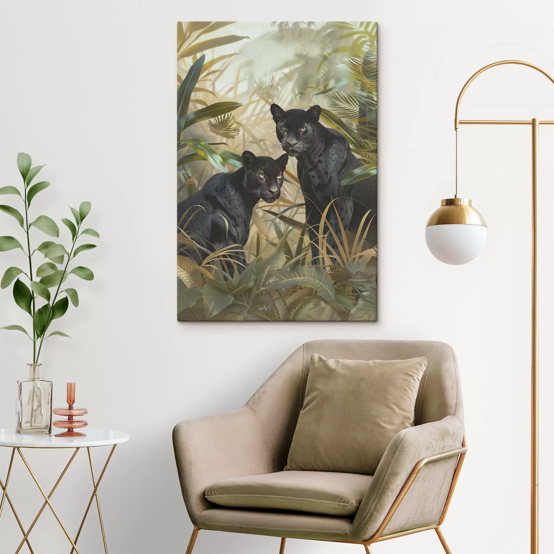 Pilt Kaks pantrit džunglis s38509