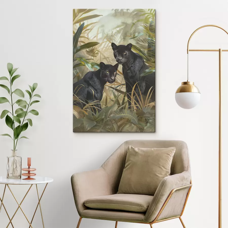 Pilt Kaks pantrit džunglis s38509