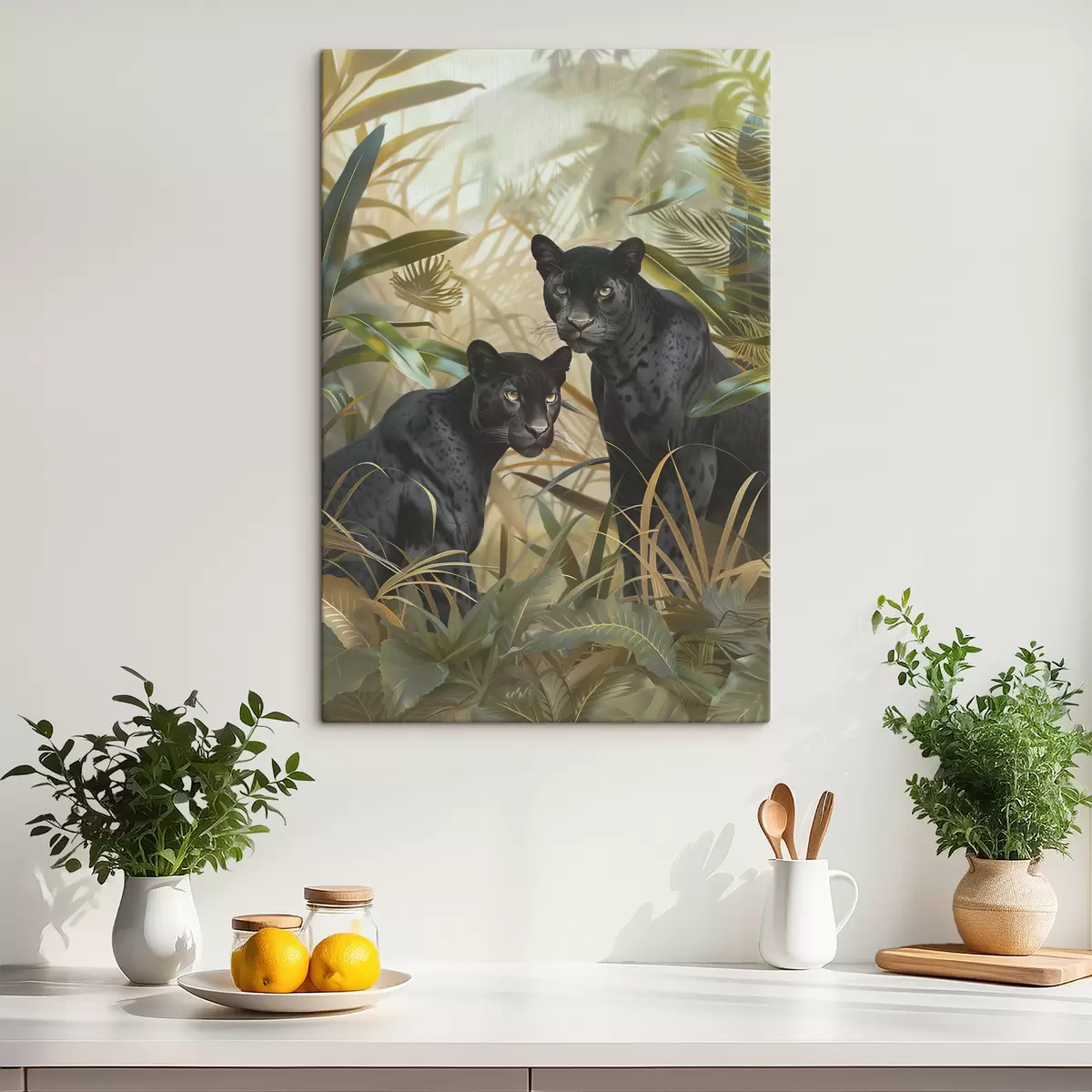 Pilt Kaks pantrit džunglis s38509